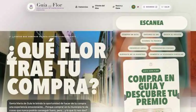 Plataforma Guía con Flor